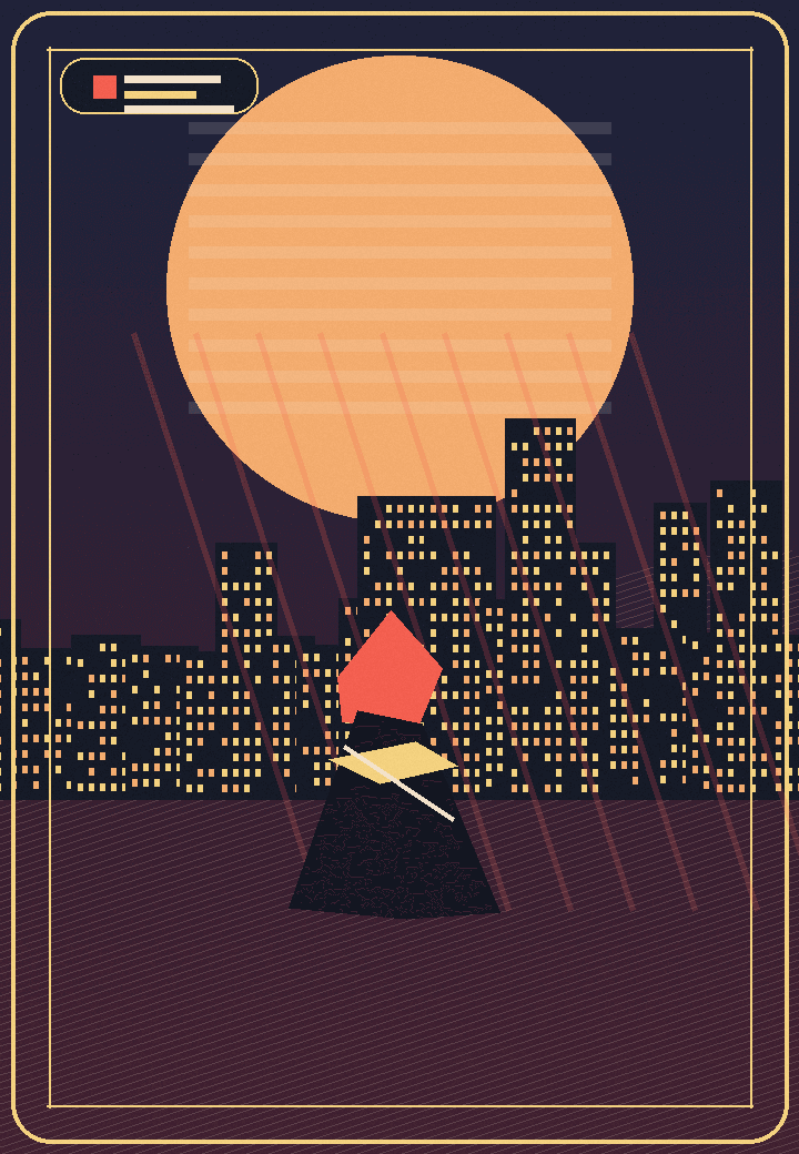 Crimson skyline anime poster